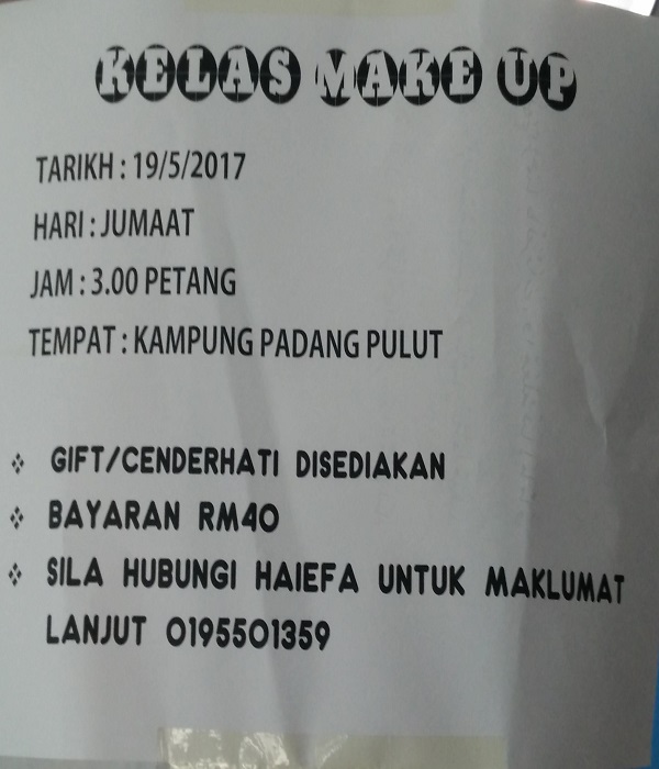 KELAS MAKE UP KAK TI